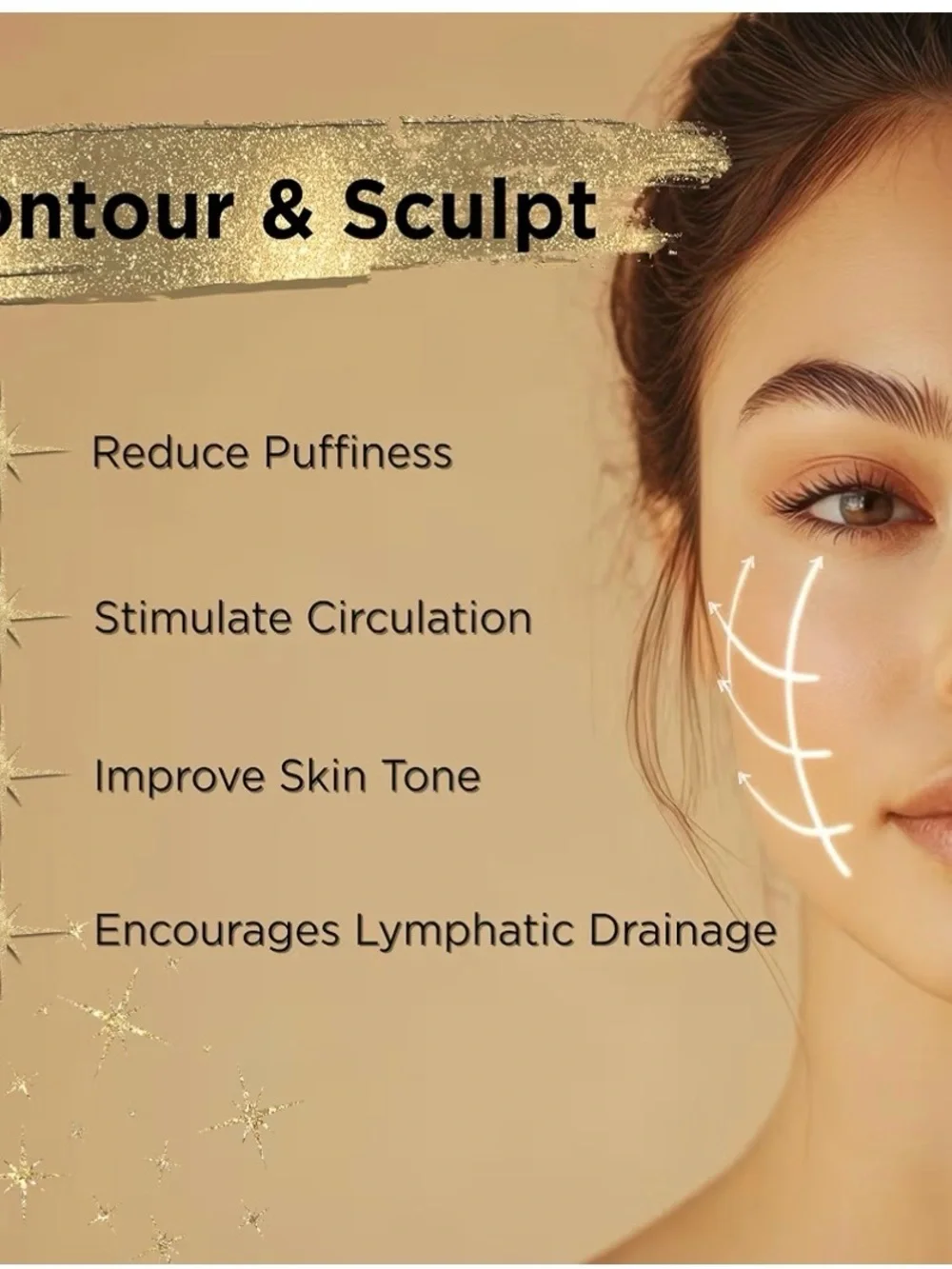 ICON lymphatic contour face brush